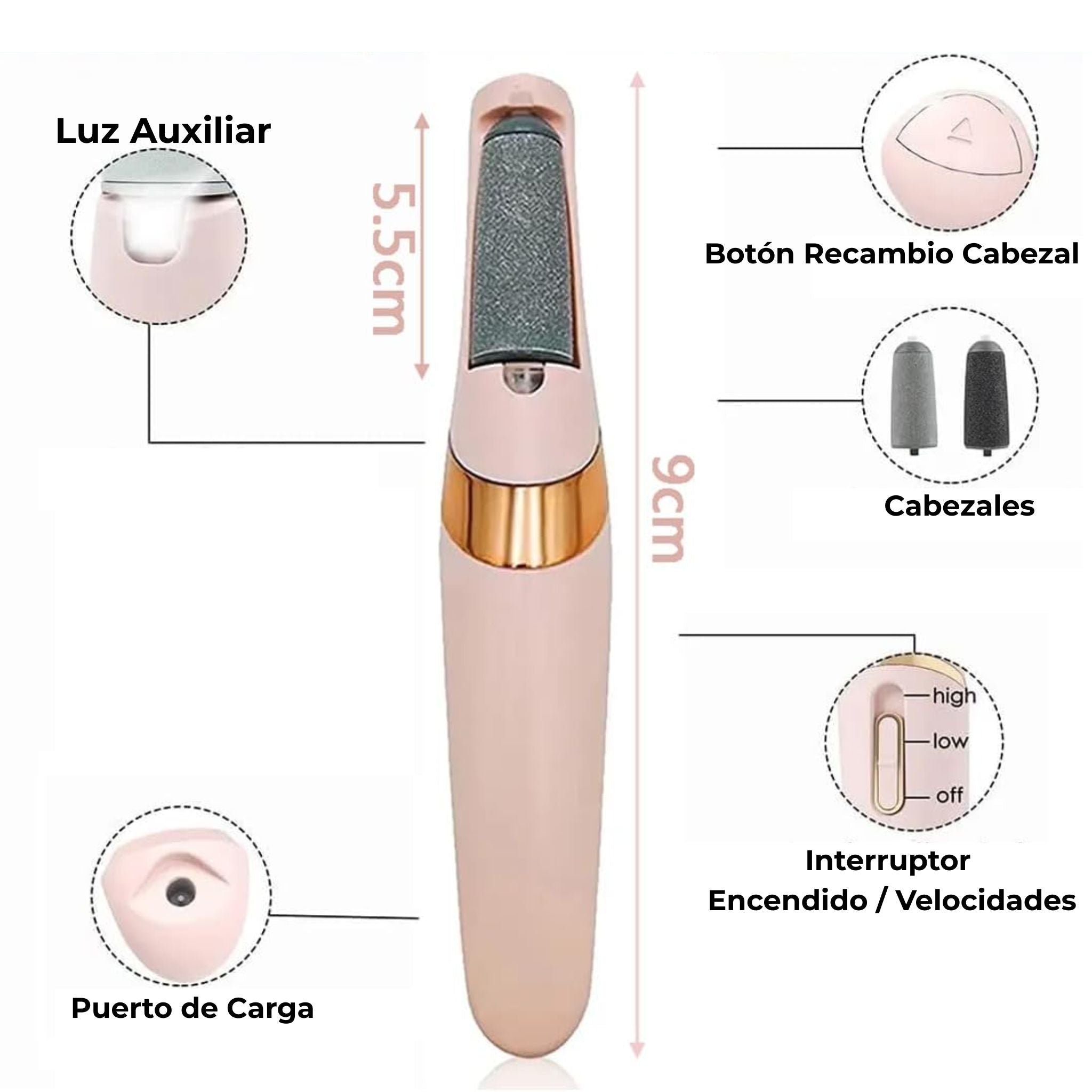 Lima Eléctrica para Pies | SoftPro